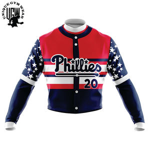 2021 uniforme de béisbol con logotipo personalizado para jóvenes técnica de sublimación de alta calidad conjuntos de ropa deportiva transpirable de talla grande - Product Image 6
