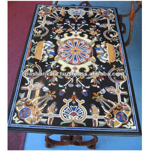 Antique Noir À Manger Table Top - Product Image 1