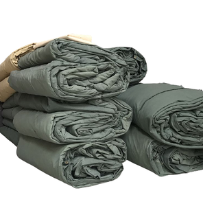Couvertures de camion tissées de bâche de toile de coton blanc noir kaki vert olive imperméable résistant à l'eau pour multi-usages - Product Image 1