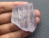 Kunzite brute 230 carats, spécimen de pierre précieuse rose, brutes, brillantes, qualité AAA, effet étoilé, 40x45mm, 2 pièces
