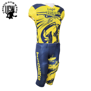 Conjunto de Uniforme de Fútbol Americano para Hombre - 100% Poliéster de Secado Rápido y Transpirable, Talla Grande, Logotipo Delantero/Trasero, Marca ÚNICA DE ROPA DE GIMNASIO - Product Image 2