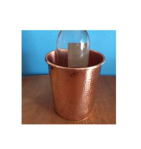 Seau à Champagne en cuivre martelé à la main pour outils de bar de grande taille et meilleur poli avec vente - Product Image 2