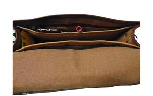 LOWELLCRAFT Laptop Men Messenger Crossbody Briefcase Satchel S Vintage Genuine Leather Eco-Friendly Bag - Product Image 4