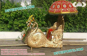 Elegante Doli de Madera de Teca Tallada para la Entrada de la Novia en Bodas, Ligero y Ideal para Eventos de Boda - Product Image 2