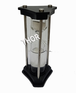 Minuterie de sable en verre de bois automatique, objet à la mode, horloge à collectionner, décoration de maison et bureau en sablier - Product Image 6