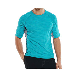 Rashguard à manches courtes pour homme, sublimation, anti-UV, respirant, séchage rapide, matière nylon/coton 160g, couleurs et logo personnalisés - ALL PRO - Product Image 1