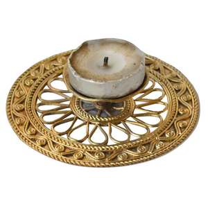 Handcrafted Modern Metal Candle Holder Luxury Best Design Trendy <b>Study</b> Candle Stand Hot Selling New Design Trendy Candle Vessel - Product Image 1