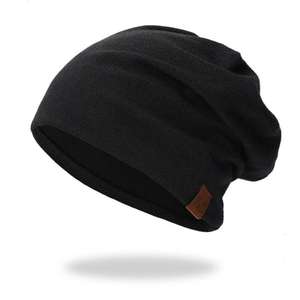 Gorro de invierno personalizado de alta calidad 100% lana informal ligero térmico elástico gorro de punto con logotipo personalizado - Product Image 1