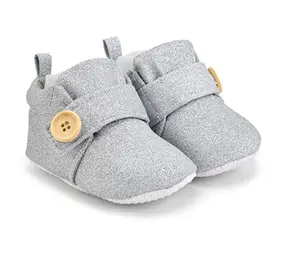 Bé Booties Cho Cô Gái Chàng Trai Mùa Đông Giày Trẻ Mới Biết Đi Sneaker Trọng Lượng Nhẹ Mắt Cá Chân Khởi Động Mùa Đông Ấm Áp Booties Unisex Bé