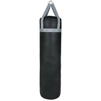 Sac de frappe en cuir PU robuste sur mesure pour salle de sport, MMA, arts martiaux, avec support en acier, logo et couleur personnalisés, rempli de sable