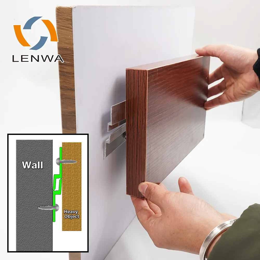 LENWA fabrika duvar paneli Z klipleri sabitleme sistemi alüminyum Z klip askı