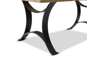 Table de salle à manger en résine époxy, bleu marine - Product Image 3