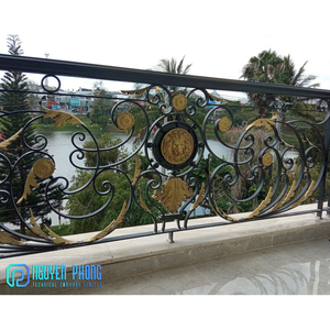 Goedkope Prijs In Bulk Gegalvaniseerd Smeedijzeren Balkon Balustrade Hand Rail <span class=keywords><strong>Rails</strong></span> - Product Image 4