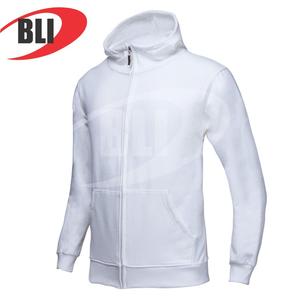 Sudadera con capucha y cremallera con logotipo bordado de lana de algodón de alta calidad - Product Image 6