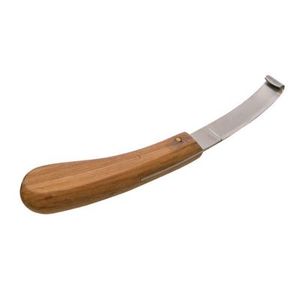 Equine Cattle Goat Right Handed <b>Horse</b> Care Farrier Tool Hoof Knife Cattle Wood Handle <b>Grooming</b> Loop Veterinary Instruments - Product Image 5