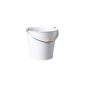 WHITE STYLISH BEST QUALITY ENAMEL ICE BUCKET GALVANIZED BUCKET HOME DECORATIVE BUCKET - Product Image 2