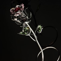 Crystocraft Betoverde Forever Eeuwige Bloem Met Brilliant Cut Kristallen Valentijnsdag Liefde Gift Schoonheid En Het Beest Rose