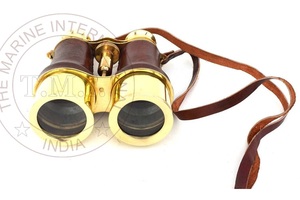 Technique en métal plaqué de style marin royal binoculaire en laiton nautique antique - Product Image 3