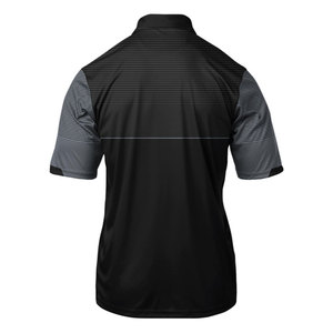 Polo homme OEM personnalisé, uni, bio, 200 grammes, noir et rouge, style asiatique, pour la famille - Product Image 4