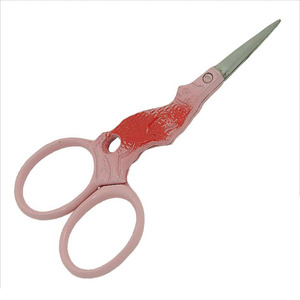 Advanced Professional Half-Gold Stainless Steel Sewing <strong>Scissors</strong> <strong>Fancy</strong> Handle Smooth Serrated Embroidery <strong>Design</strong> Shearing - Product Image 4