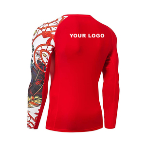 Venta al por mayor personalizado impreso de manga larga MMA Rash Guard compresión Fitness ropa - Product Image 6