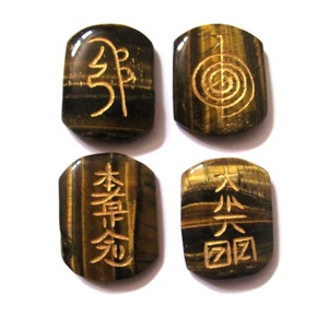 Vente en gros Tiger Eye Usui Reiki Set Pierres de guérison semi-précieuses Artisanat du fournisseur de pierres Reiki - Product Image 1