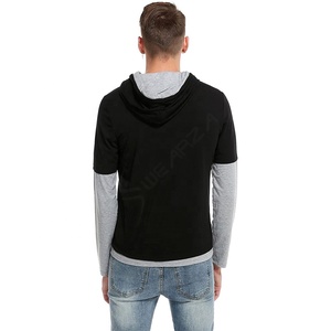 Sweat à capuche 100% coton pour hommes, pull surdimensionné, vêtements décontractés, sur mesure, pull-over - Product Image 5