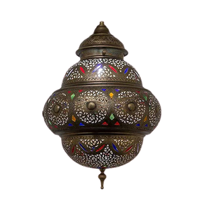 Linterna marroquí colgante de Metal de diseño único linterna colgante de tamaño y forma personalizada para decoración del hogar - Product Image 1