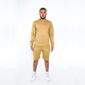 Ensemble d'été pour hommes en coton biologique 100% : survêtement à manches longues, t-shirt et short, idéal pour la plage - Product Image 6