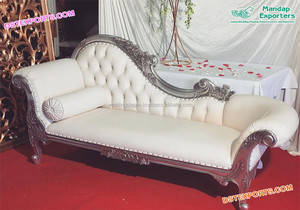 Diván de cuero blanco de lujo para boda, nuevo sofá de estilo italiano para recepción de boda, elegante, para escenario - Product Image 2