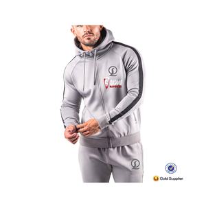 Sudaderas con capucha con cremallera larga a la moda para hombre con estampado personalizado, ropa de calle de manga larga en blanco con patrón sólido, tejido polar - Product Image 5