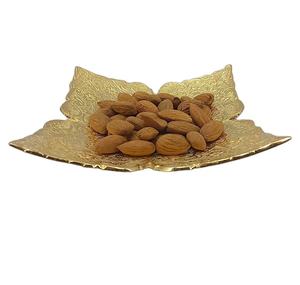 Tazón de Metal Pulido Minimalista Ecológico Chapado en Oro de 24 Quilates para Servir Frutos Secos o para Regalar - Product Image 1