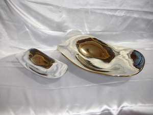 Plateau à bonbons décoratif en aluminium nickelé Plat à bonbons en métal Qualité vintage haut de gamme Vente chaude Plat de service élégant - Product Image 6