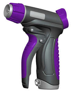 หัวฉีดพ่นน้ำแบบปรับได้,มือจับแบบนุ่มดึงด้านหน้าทำจากพลาสติก - Product Image 2