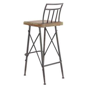 เก้าอี้บาร์โครงโลหะพร้อมที่วางเท้าสำหรับรับประทานอาหารในโรงแรมใช้ในเชิงพาณิชย์กลางแจ้งดีไซน์ทันสมัยสำหรับงานอุตสาหกรรม - Product Image 3