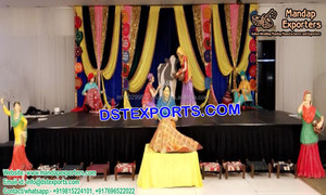 Statues de mariage à thème punjabi traditionnel meilleure qualité Statues punjabi en fibre de mariage Statues de mariage de culture punjabi exclusives - Product Image 4
