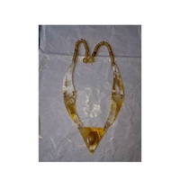 Collier personnalisé en corne de buffle et de buffle de qualité à la mode avec corne bijoux pour femme à bas prix