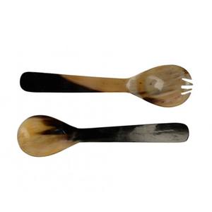Cuillère à fourchette en corne naturelle et articles pour la maison et la cuisine et restaurants pour une pièce de taille personnalisée et une utilisation à la main - Product Image 4