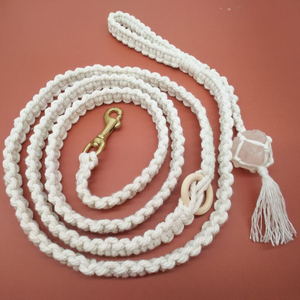 Macrame สายจูงสุนัข,สายจูง/เชือกจูงสำหรับสุนัขแบบโบโฮสำหรับสัตว์เลี้ยง - Product Image 1