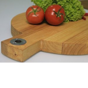 ModernSourcing Food Grade Bamboo Cutting Board Eco-friendly Wood Chopping <b>Block</b> Acacia Teak <b>Rubber</b> Wood for Kitchen Use - Product Image 2