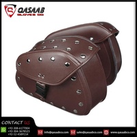 Universal-Brown Bag Bagages Moto Moto Outils Boîte-set Mécanicien Huile-Transportant Charpentiers PU Cuir Selle Sacs
