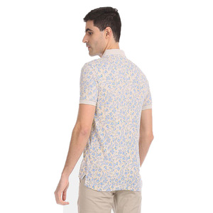 Polo de manga corta de poliéster y algodón para hombre, camiseta masculina con 3 botones elásticos y estampado de logotipo personalizado, informal - Product Image 4