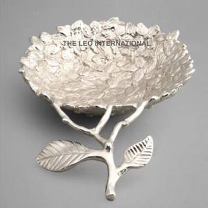 Bol rond poli brillant en aluminium métal collations riz fruits service dessus de table vaisselle bol décoratif pour la maison - Product Image 6