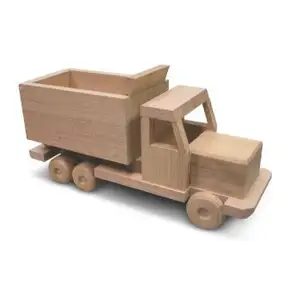 나무 트럭 세트 나무 장난감 나무 건설 트럭 세트 장난감