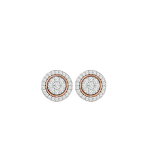 0.45Ctw 10K Gold Round Natural Diamond Cluster Stud <b>Earrings</b> | Ladies Halo Design Birthday Gift Fine Jewelry Screw <b>Back</b> Secure - Product Image 6