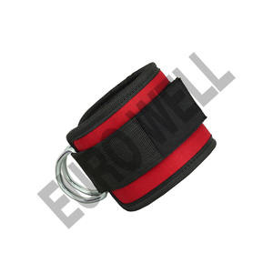 Cómodo ajustable D-Ring Tobillo Correa Hebilla Gimnasio Tobillo Puños con correas acolchadas protectoras para levantamiento de pesas Fitness Wear - Product Image 2
