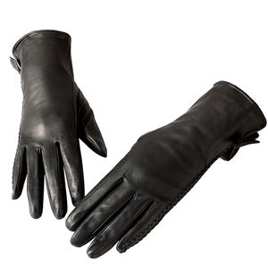 2024 Winter High Quality 100% Genuine Leather <b>Gloves</b> <b>Men</b> Women Touchscreen Compatible Outdoor Beach Cycling Daily Fishing Use - Product Image 3
