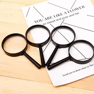 Wholesale 50mm 60mm 75mm 90mm Mini Plastic Magnifying Glass/Small Plastic Magnifying Glass