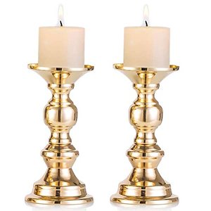 Indian Wholesale Shiny <b>Gold</b> Candle <b>Holder</b> Elegant Modern Romantic Dinner Wedding <b>Candlestick</b> Best Decorative Candle Christmas - Product Image 6