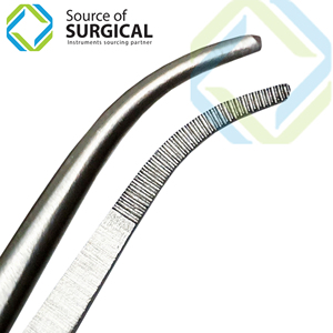 Pince chirurgicale professionnelle pour iris, à dents, en acier inoxydable, manuelle, 105 mm, pour usage hospitalier et clinique - Product Image 3